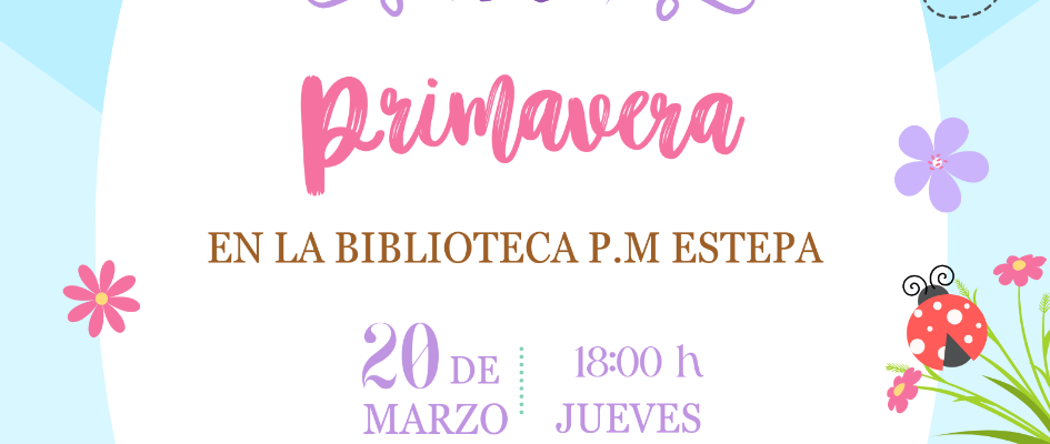 CARTEL CUENTOS PRIMAVERA CIENTACUENTOS CUENTAPIES 20-03-25