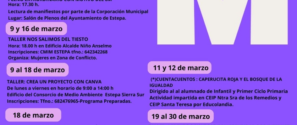 Cartel 8 de marzo 