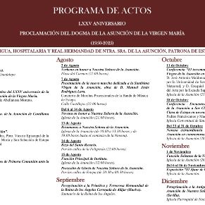 PROGRAMA DE ACTOS DEL 75 ANIVERSARIO DOGMA DE LA ASUNCIO¿N (HDAD. DE LA ASUNCIO¿N)